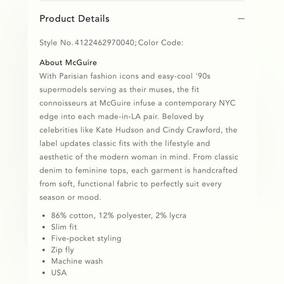 Anthropologie McGuire Ginsburg Bootcut High Rise White Jeans - Picture 16 of 16